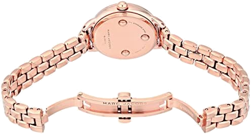Montre Femme Marc Jacobs MJ3511 en Acier Or Rose avec Cadran Nacre et Index Cristaux vue 3