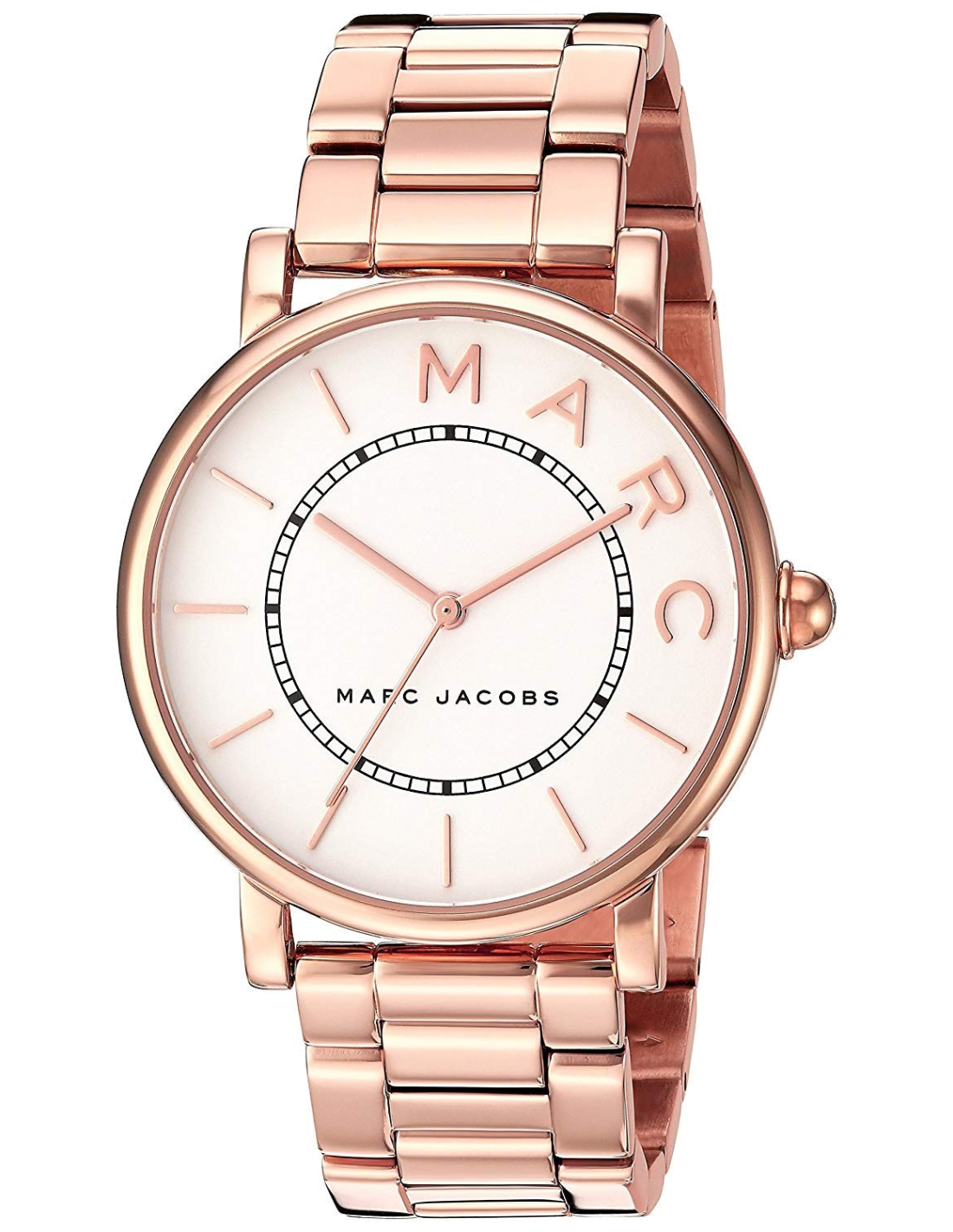 Montre Femme Marc Jacobs Roxy MJ3523 en acier or rose et cadran blanc