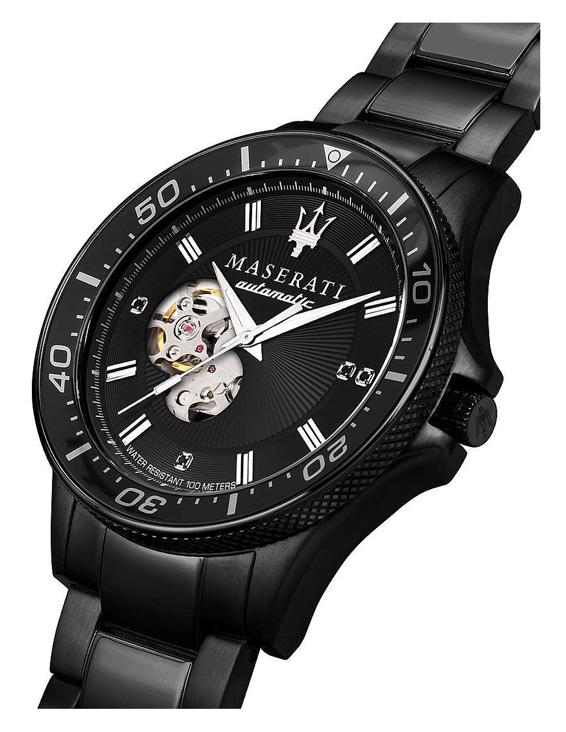 Montre Homme Maserati Sfida Automatique Édition Limitée Noire R8823140005 vue 2