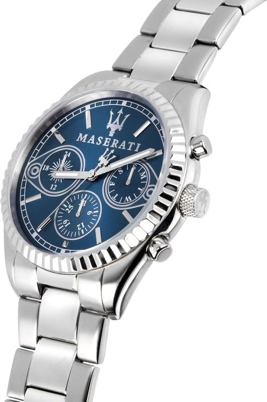 Montre Homme Maserati Competizione R8853100013 en acier, cadran bleu sport vue 2