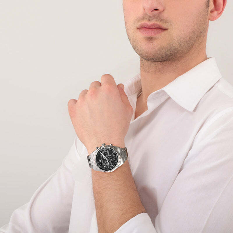 Montre Homme Maserati Competizione R8853100014 Cadran Noir Acier Inoxydable vue 4