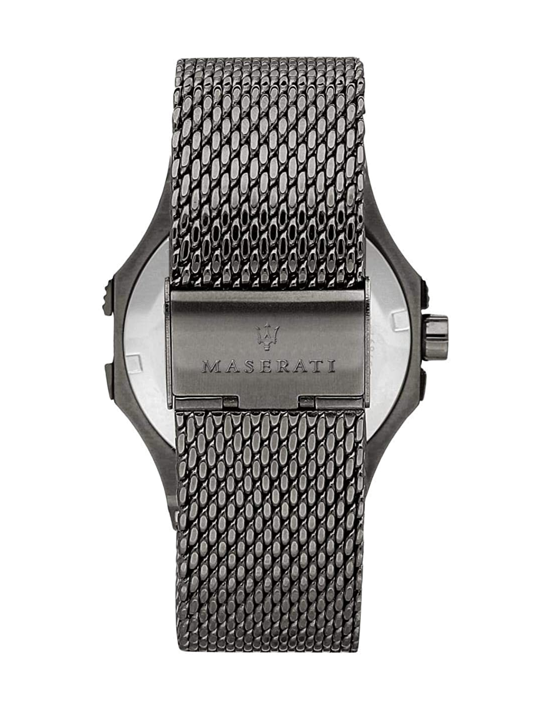 Montre Homme Maserati Potenza R8853108005 Cadran Bleu Bracelet Maille Milanaise Gris vue 3