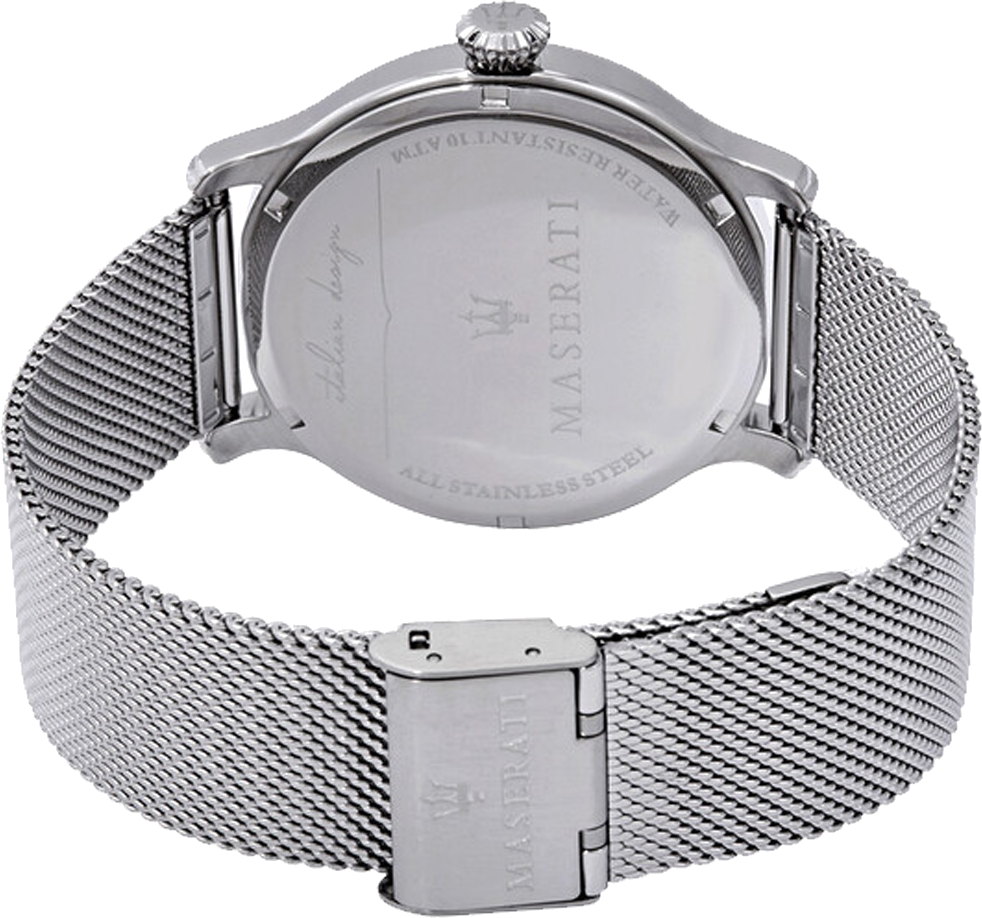 Montre Homme Maserati R8853118006 Cadran Bleu Soleillé Bracelet Maille Milanaise Acier vue 3