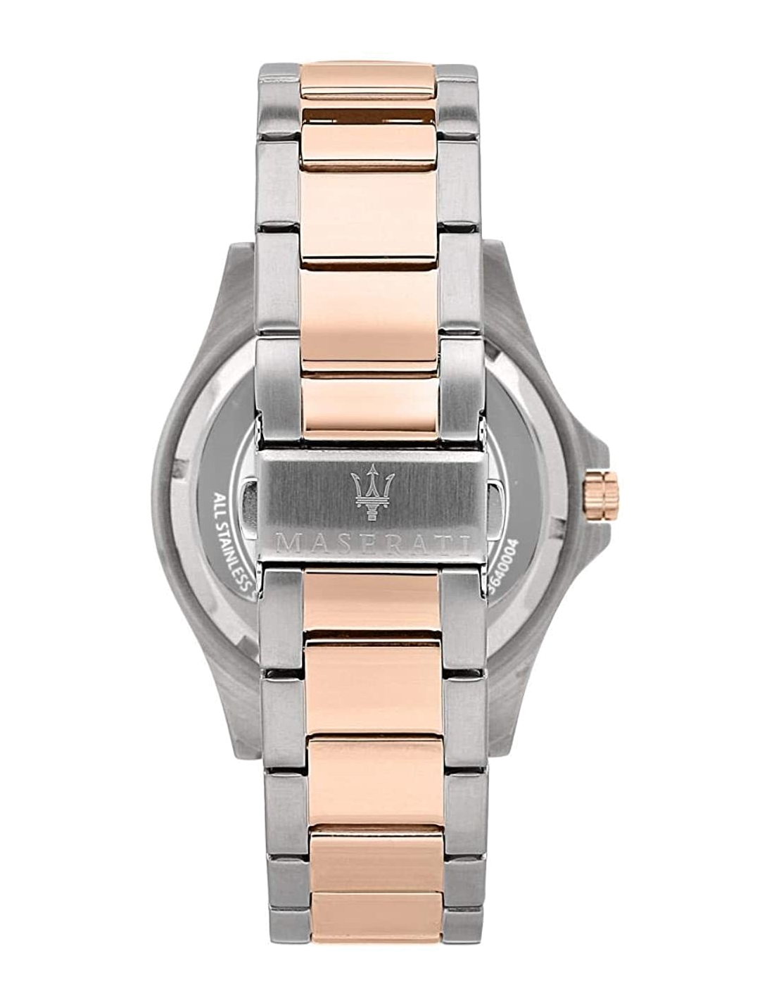 Montre Homme Maserati Sfida R8853140003 Cadran Bleu, Bracelet Acier Bicolore Argent/Or Rose vue 2