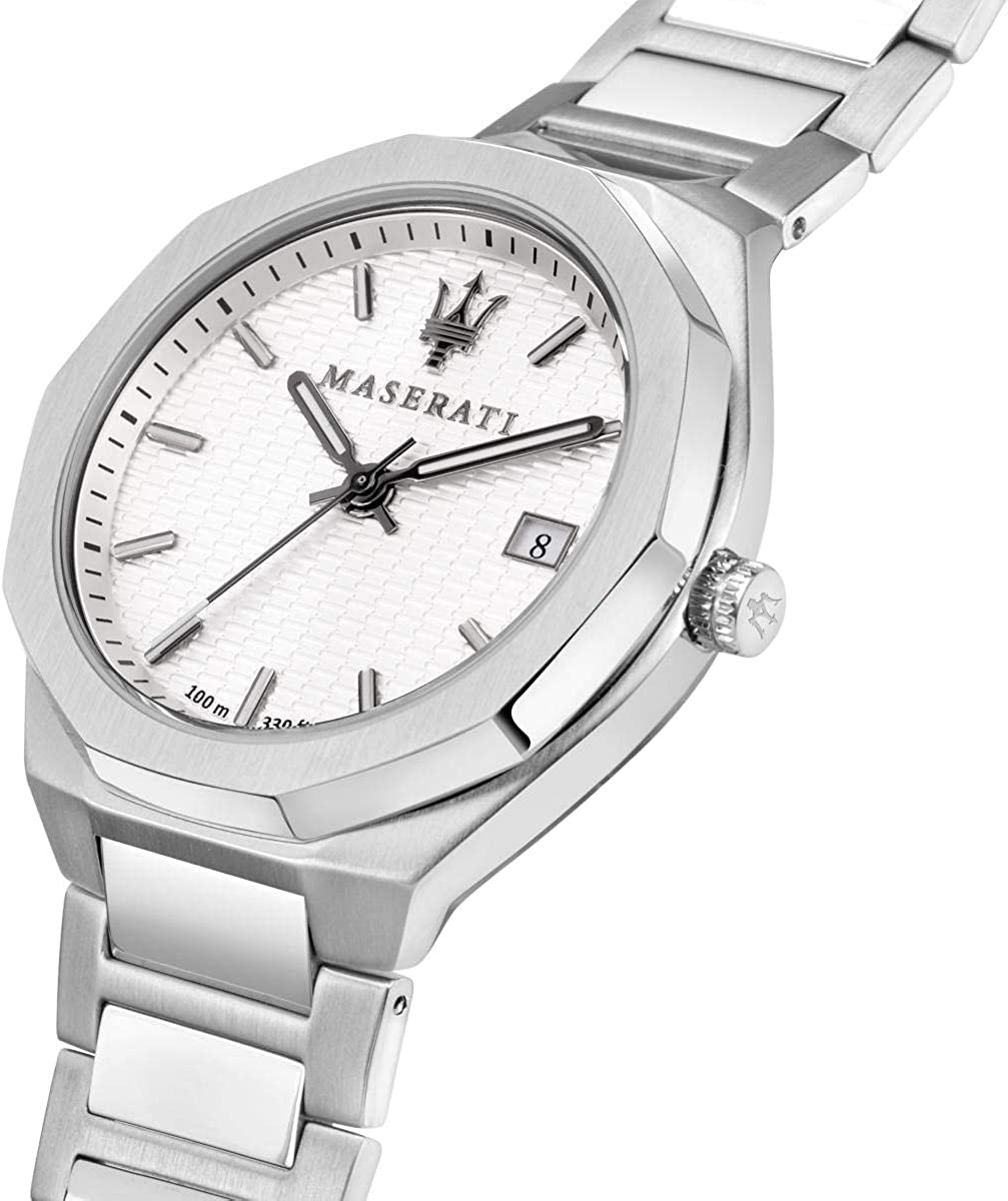 Montre Homme Maserati Stile R8853142005 en acier argenté vue 2