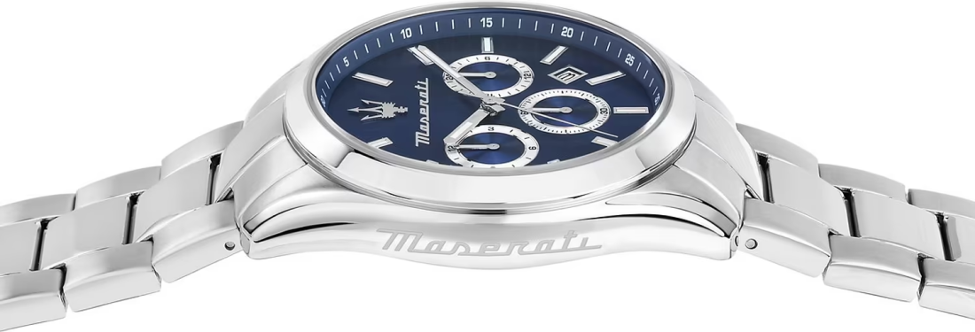 Montre Maserati R8853151005 en Acier Argenté avec Cadran Bleu vue 4