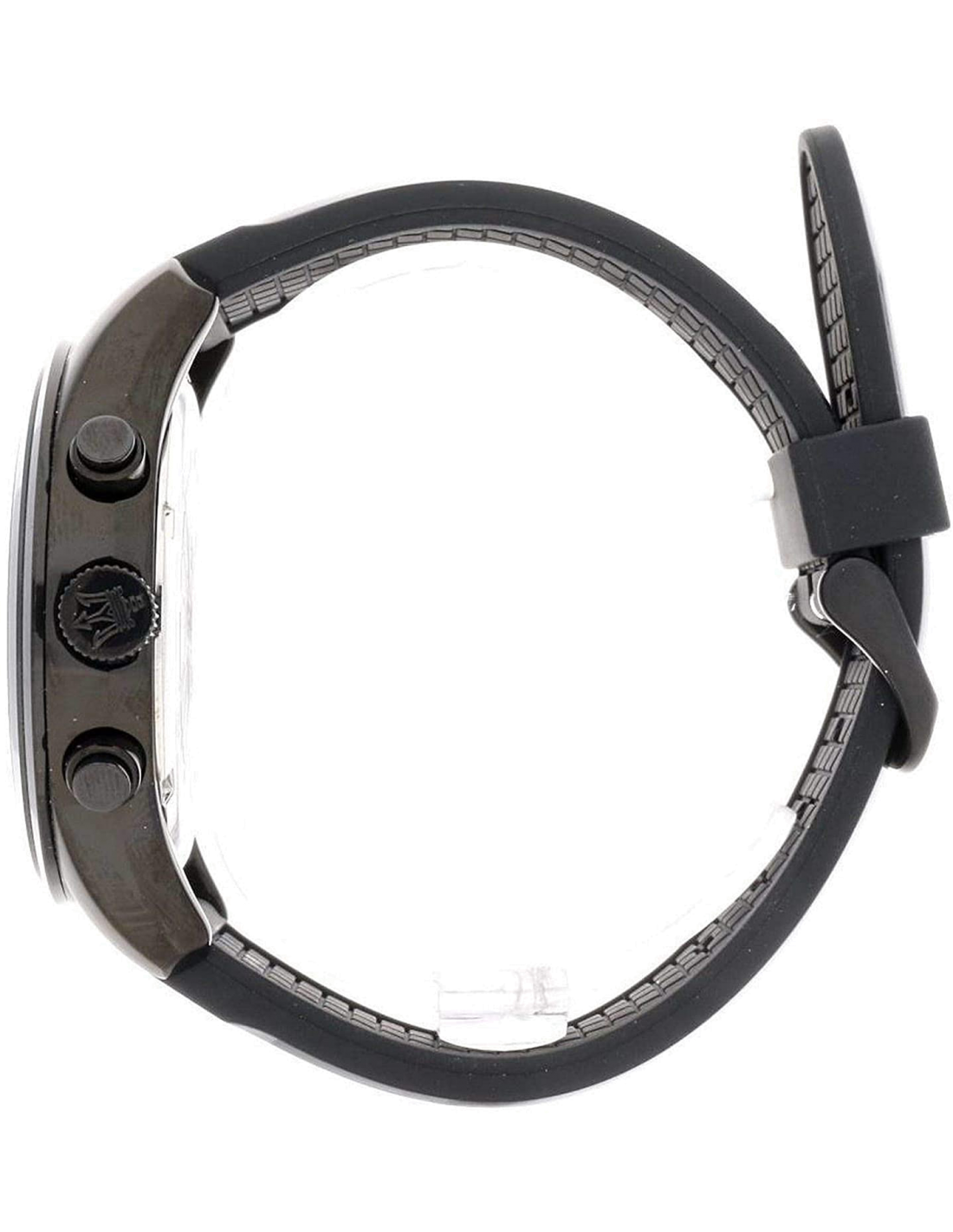 Montre Homme Maserati Traguardo R8871612004 Bracelet caoutchouc noir vue 2