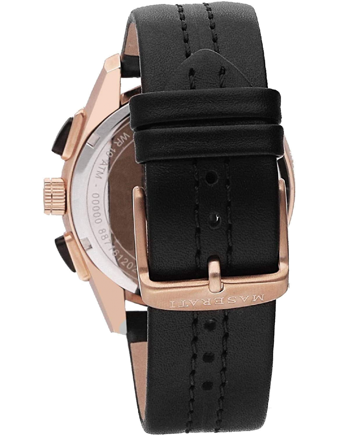 Montre Maserati Traguardo Homme R8871612025, Cadran Noir et Boîtier Or Rose vue 2