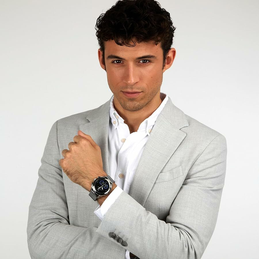 Montre Homme Maserati Traguardo R8873612006 Boîtier Gunmetal Bracelet Maille Milanaise vue 5