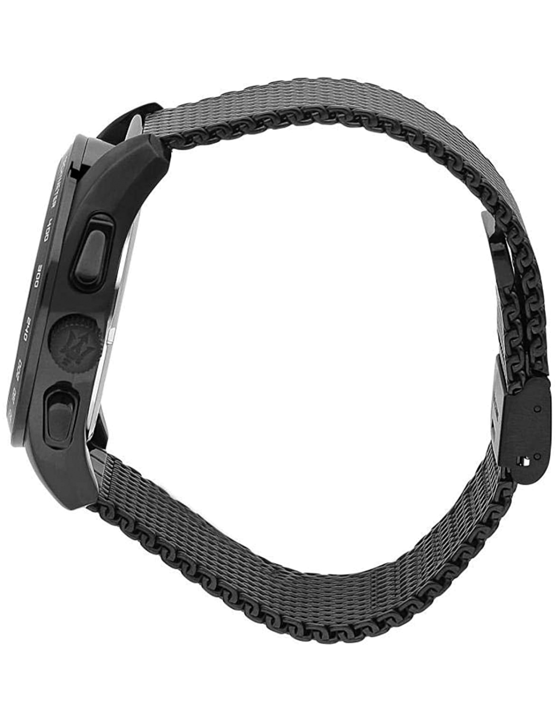 Montre Homme Maserati Traguardo R8873612031 - Boîtier et bracelet acier noir vue 2