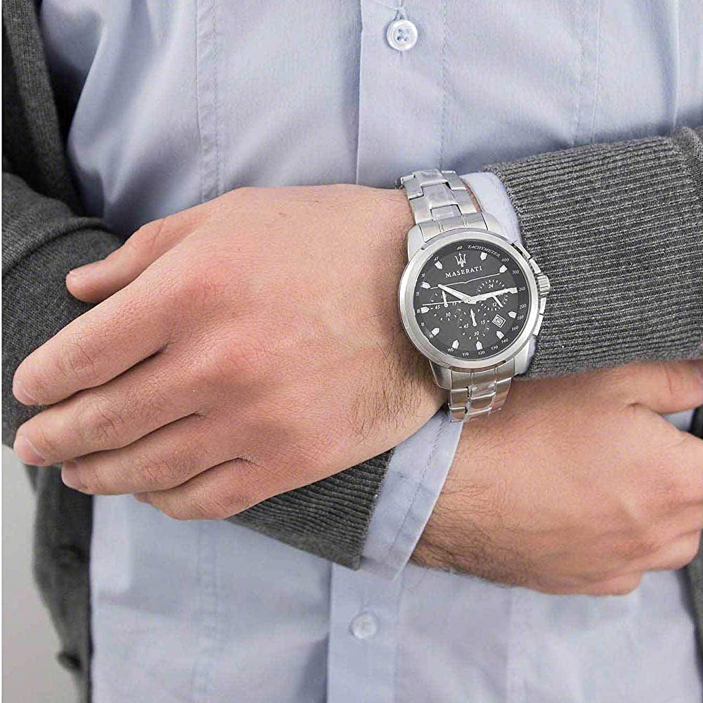 Maserati Successo R8873621001 - Montre Homme Sport Cadran Noir Acier vue 4