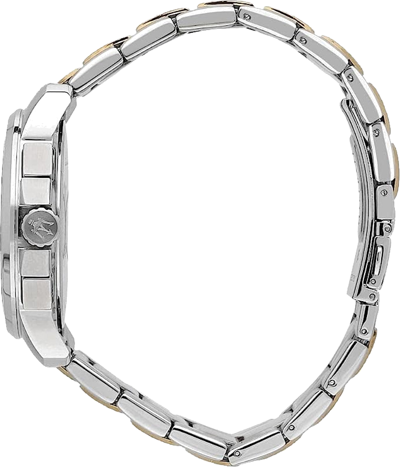 Maserati Successo R8873621016 - Chronographe Homme Cadran Bleu Bracelet Acier Bicolore vue 2