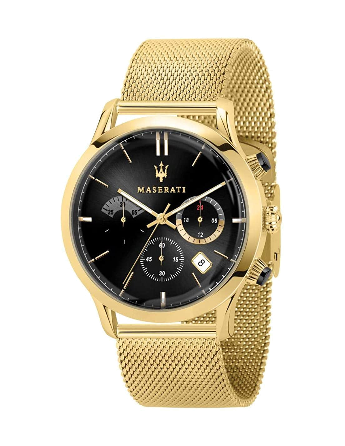 Montre Homme Maserati Ricordo R8873633003 - Boîtier et bracelet maille milanaise doré