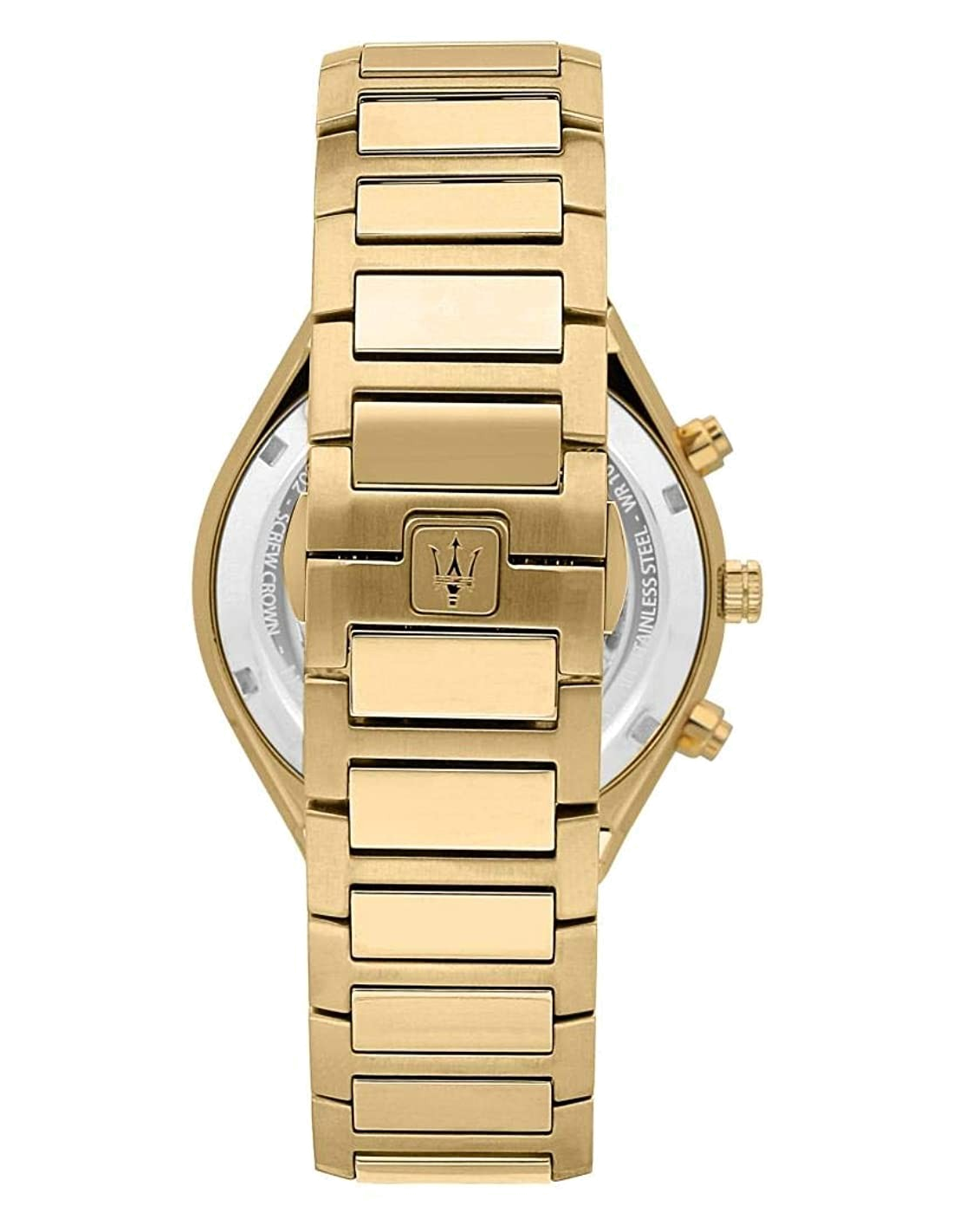 Montre Homme Maserati Stile R8873642001 en aciee doré jaune vue 2