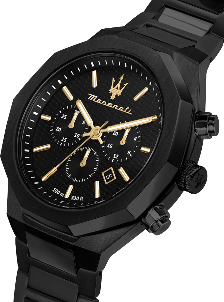 Montre Homme Maserati Chronographe 45 mm Acier Noir Réf. R8873642005 vue 2