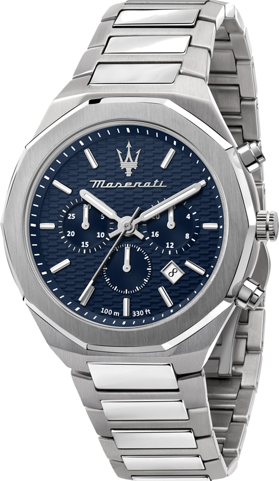 Montre Maserati Homme R8873642006 Chronographe Acier Inoxydable Cadran Bleu