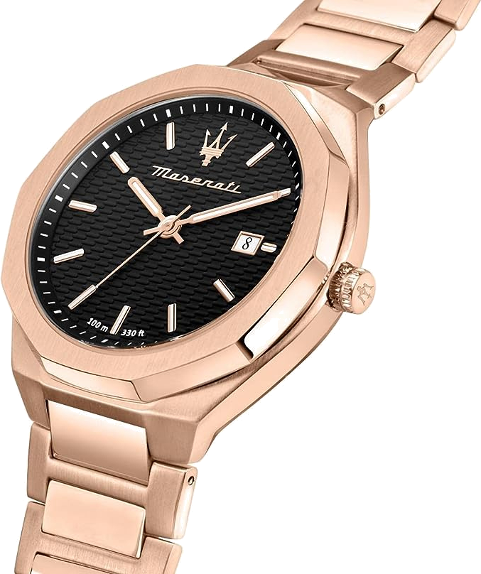 Montre Homme Maserati R8873642007 - Boîtier Or Rose 43mm, Cadran Noir, Quartz vue 2