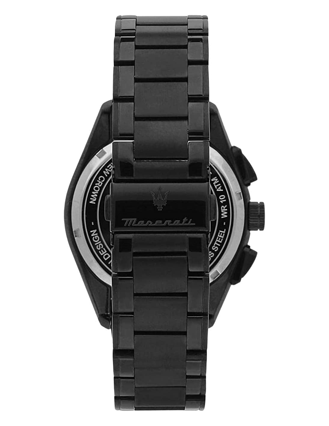 Montre Maserati Traguardo Aqua Edition Homme - Boîtier acier noir, détails turquoise - Réf. R8873644002 vue 3