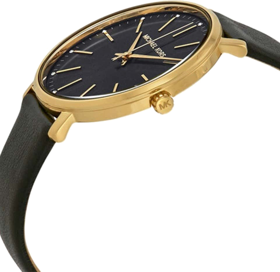 Montre Femme Michael Kors Pyper MK2747 bracelet cuir noir vue 2