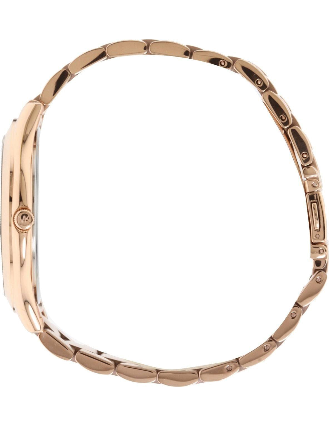 Montre Michael Kors Runway MK3181 Femme - Cadran marron, bracelet acier or rose vue 2