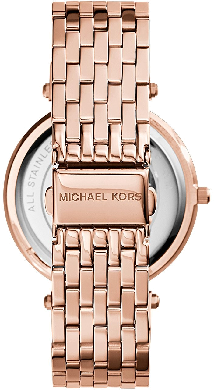 Montre Michael Kors Darci MK3192 ornée de cristaux en acier or rose vue 3