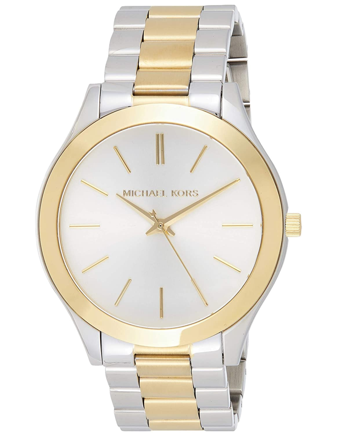 Montre Femme Michael Kors MK3198 Runway - Cadran Argent, Bracelet Acier Bicolore 38mm