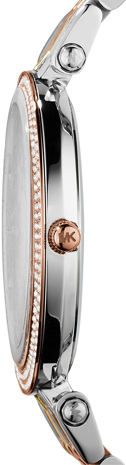 Montre Femme Michael Kors MK3203 Darci - Boîtier Bicolore, Bracelet Tricolore Acier et Cristaux vue 2