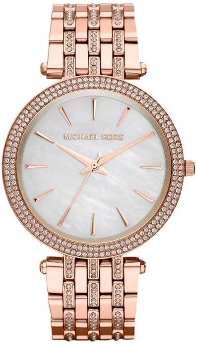 Montre Femme Michael Kors Darci MK3220 en Acier Or Rose avec Brillants