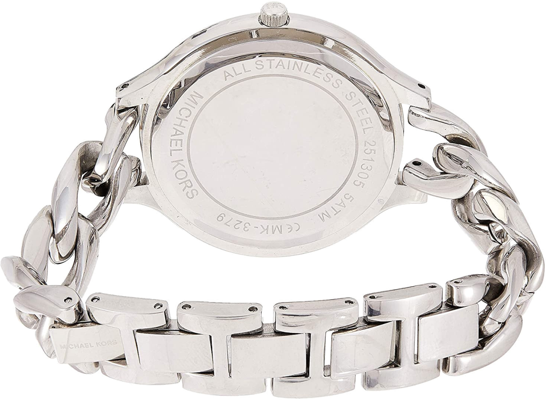 Montre Femme Michael Kors MK3279 Runway - Cadran et Bracelet Chaîne en Acier Argenté vue 2