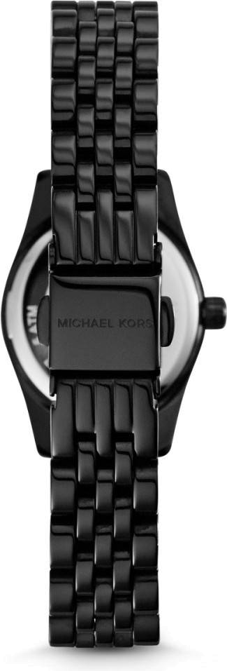 Montre Michael Kors MK3299 Lexington en Acier Noir à Lunette Cannelée vue 3