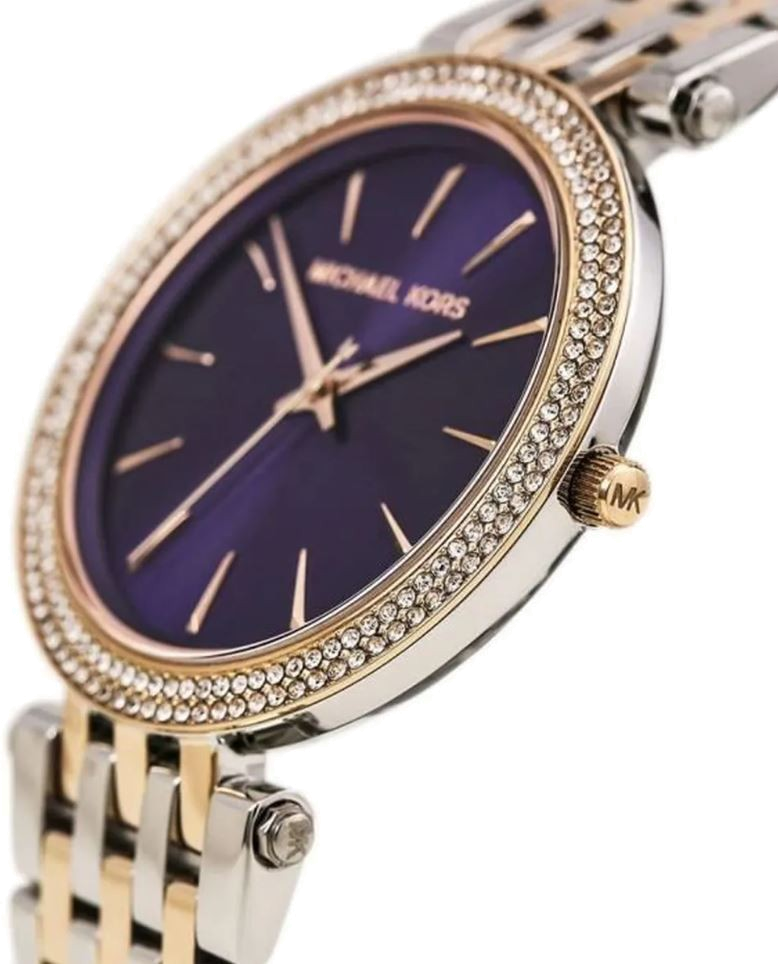 Montre Femme Michael Kors Darci MK3353 Cadran Violet Bracelet Acier vue 2