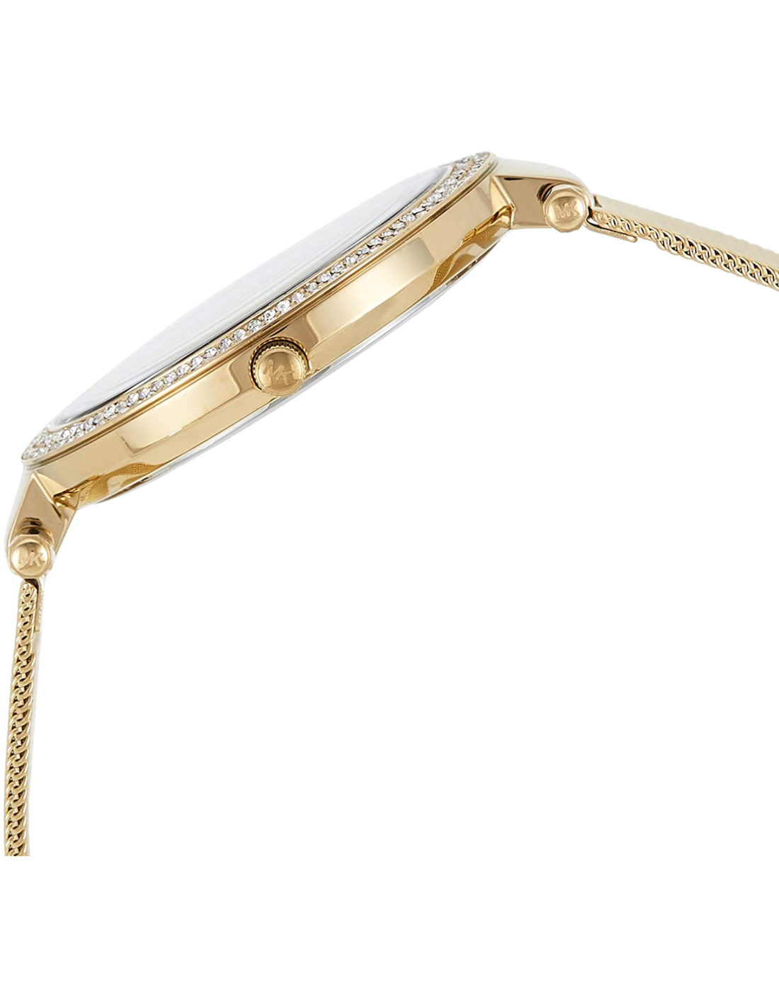 Montre Femme Michael Kors MK3368 Darci - Boîtier et Bracelet Maille Milanaise en Acier Doré vue 3