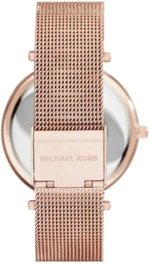 Montre Femme Michael Kors MK3369 - Boîtier et Cadran Or Rose - Bracelet Acier Maille Milanaise vue 3