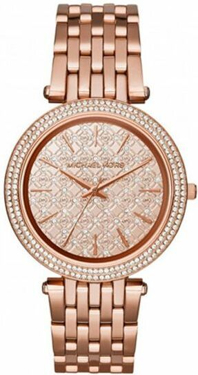 Montre Femme Michael Kors Darci MK3399 en Acier Or Rose à Bracelet Maillons vue 3