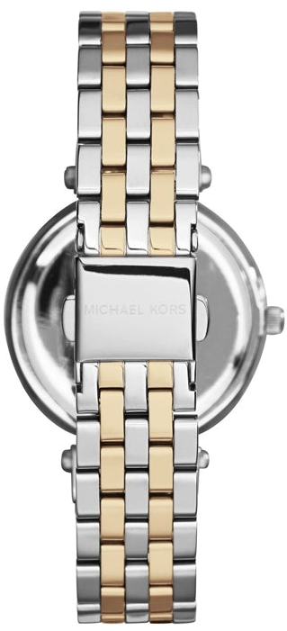 Montre Michael Kors Mini Darci MK3405 acier bi ton doré et argent vue 4