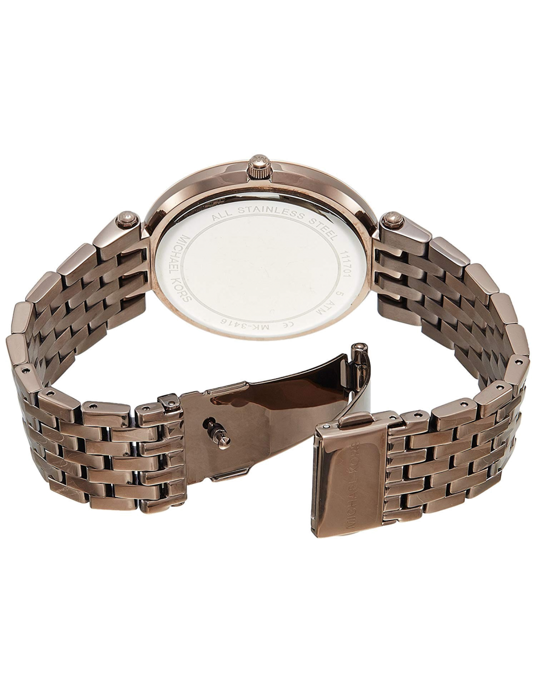 Montre Femme Michael Kors MK3416 Darci - Cadran et Bracelet Acier Marron, Lunette Cristaux vue 2