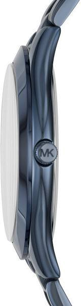 Montre Femme Michael Kors Runway MK3419 - Boîtier et bracelet acier bleu 40mm vue 3