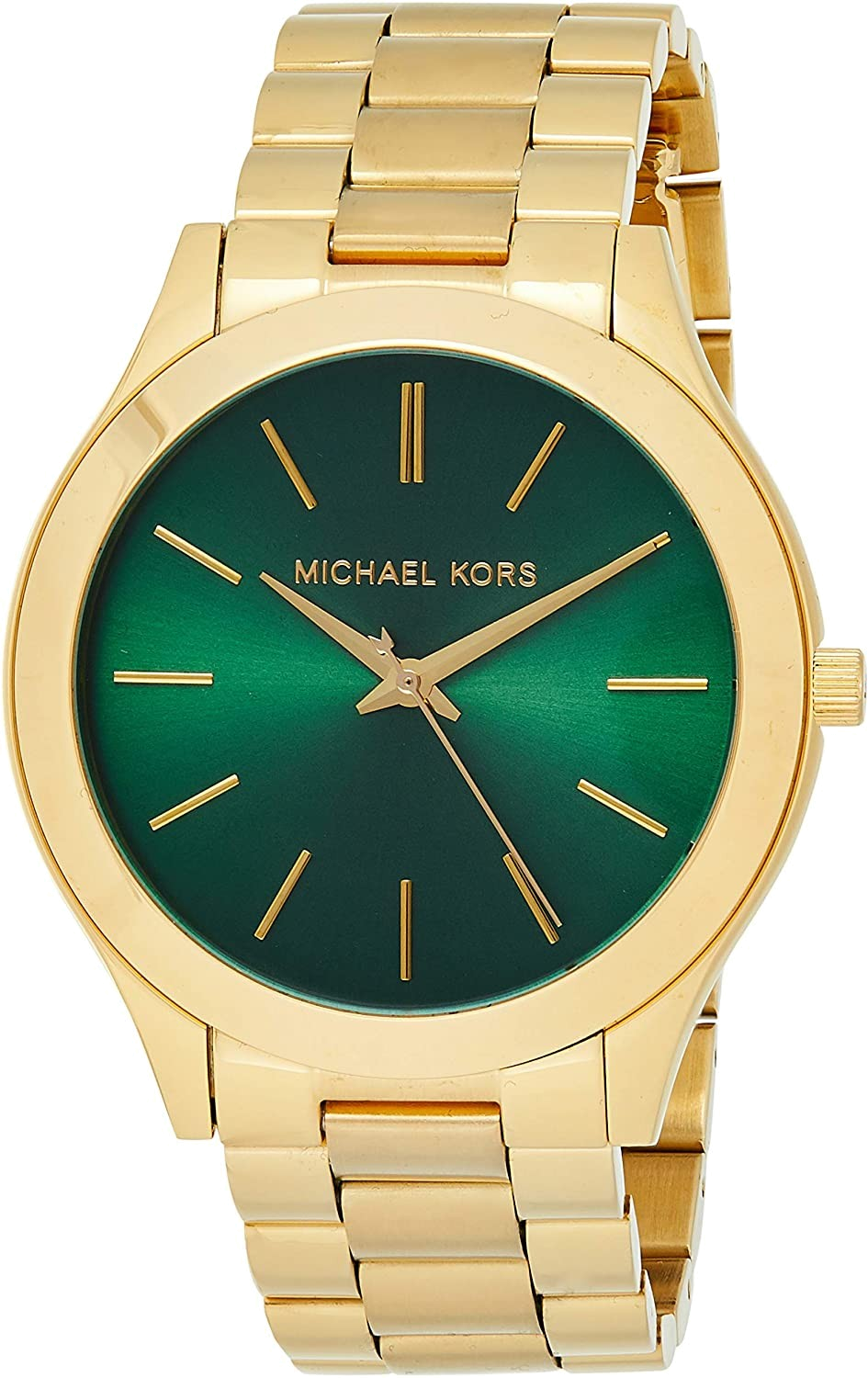Montre Femme Michael Kors MK3435 - Boîtier Doré, Cadran Vert Émeraude