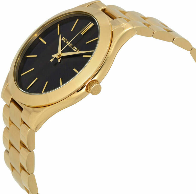 Montre Femme Michael Kors MK3478 Acier Doré et Cadran Noir vue 3