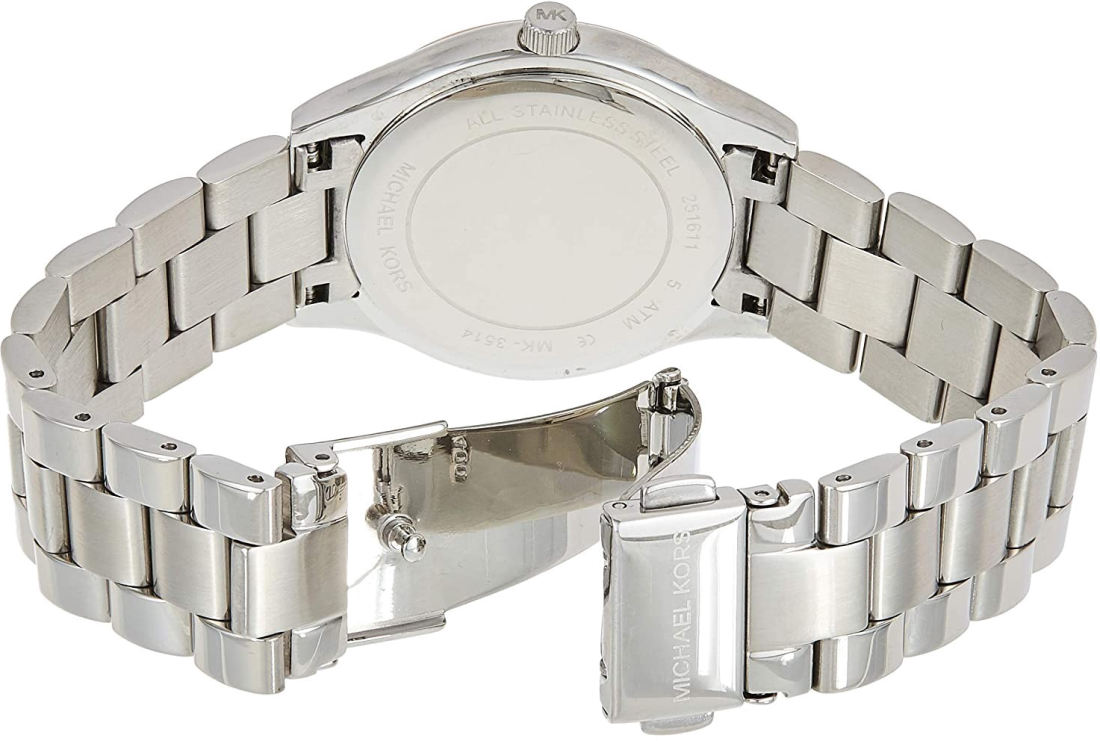 Montre Femme Michael Kors MK3514 Bracelet Acier Bi-ton et Cadran Doré vue 3