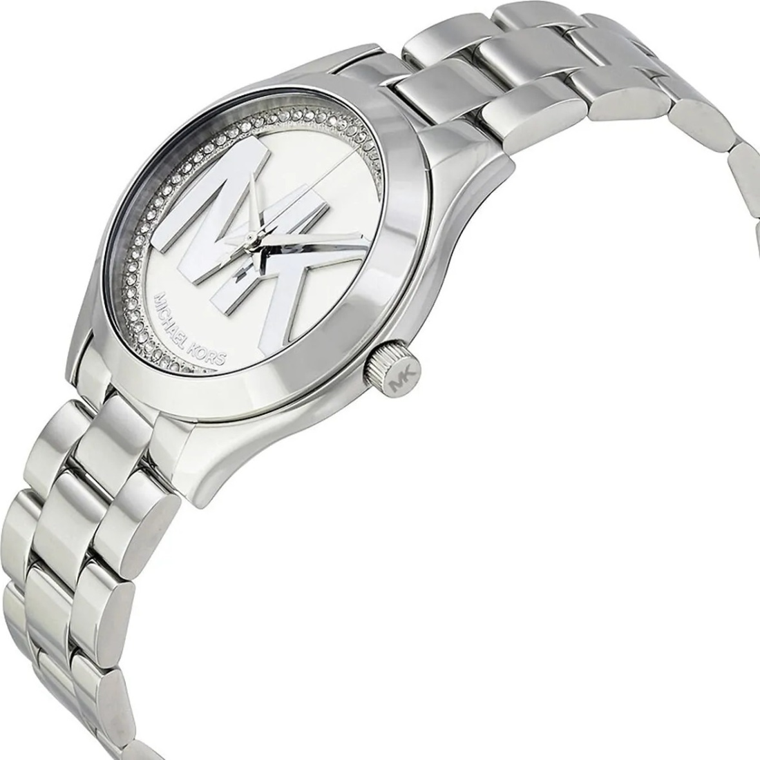 Montre Femme Michael Kors MK3548 Runway - Boîtier et Bracelet Acier Argenté 38mm vue 2