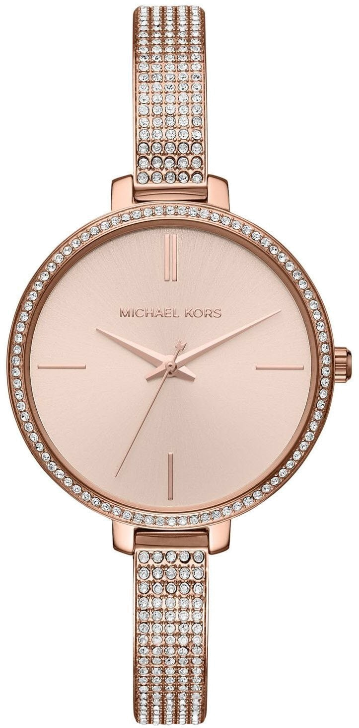 Montre Femme Michael Kors MK3785 en Acier Or Rose Sertie de Diamants