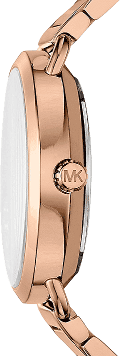 Montre Femme Michael Kors Portia MK3795 en Acier Or Rose vue 3