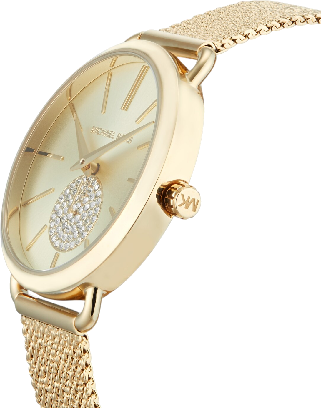 Montre Michael Kors MK3844 Portia en Acier Argenté et Maille Milanaise vue 2