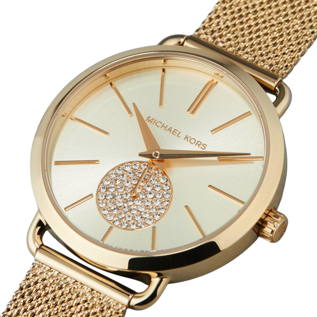 Montre Michael Kors MK3844 Portia en Acier Argenté et Maille Milanaise vue 3