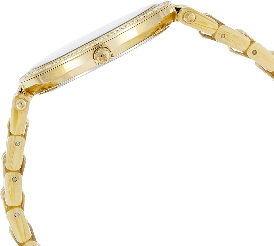 Montre Michael Kors Darci MK4325 Femme, Cadran et Bracelet Or, Bi-matière Acétate et Acier vue 2