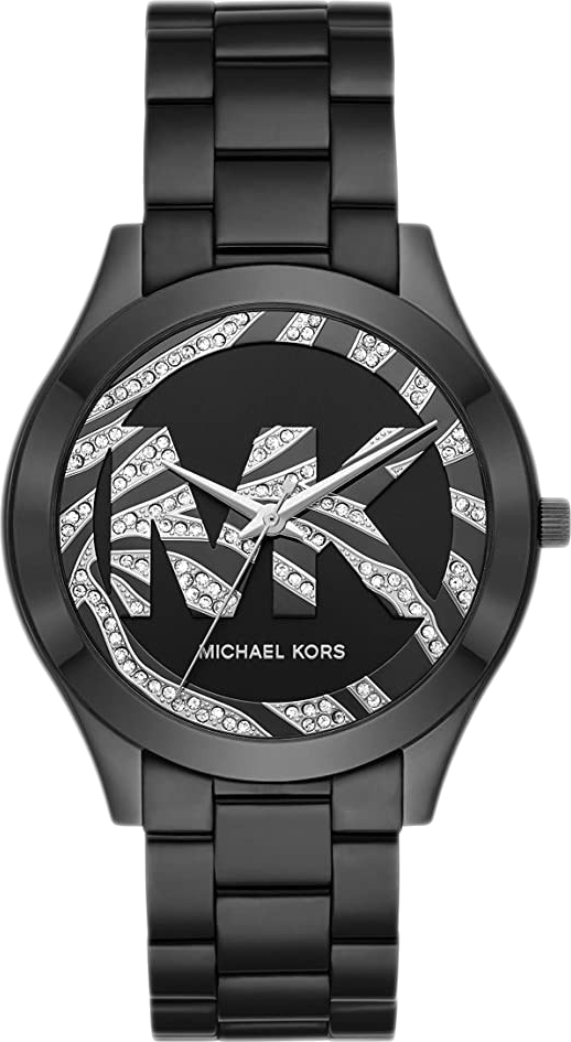 Montre Michael Kors Runway MK4562 pour Femme, Cadran et Bracelet Acier Noir