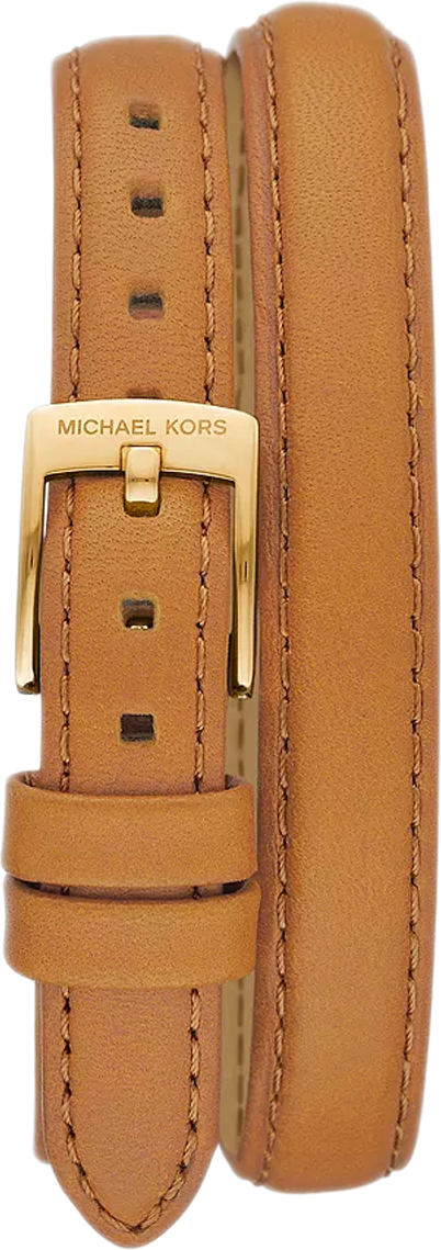 Montre Femme Michael Kors MK4721 Mini Empire - Cadran Or, Bracelet Cuir Marron vue 2