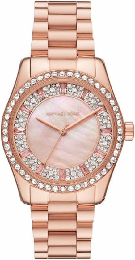 Montre Femme Michael Kors Parker MK4724 - Boîtier or, cadran vert et bracelet cuir vue 3