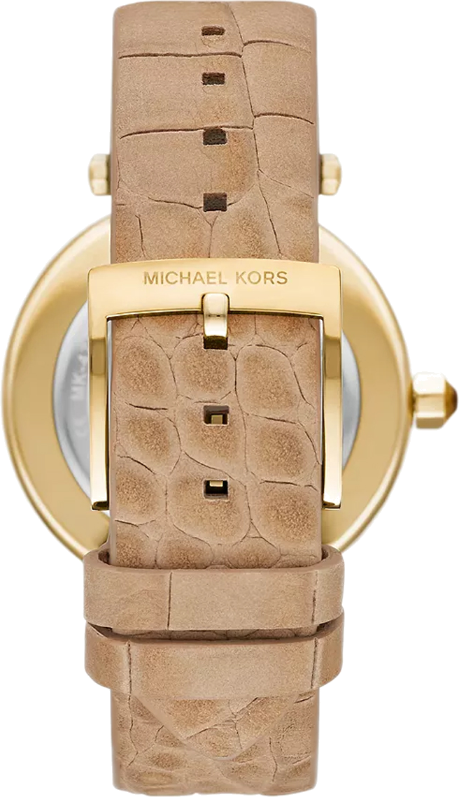Montre Femme Michael Kors Parker MK4725 Cadran Doré Bracelet Cuir Beige vue 2
